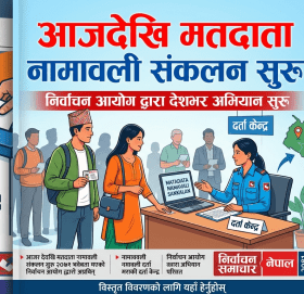 आजदेखि मतदाता नामावली संकलन सुरु हुँदै